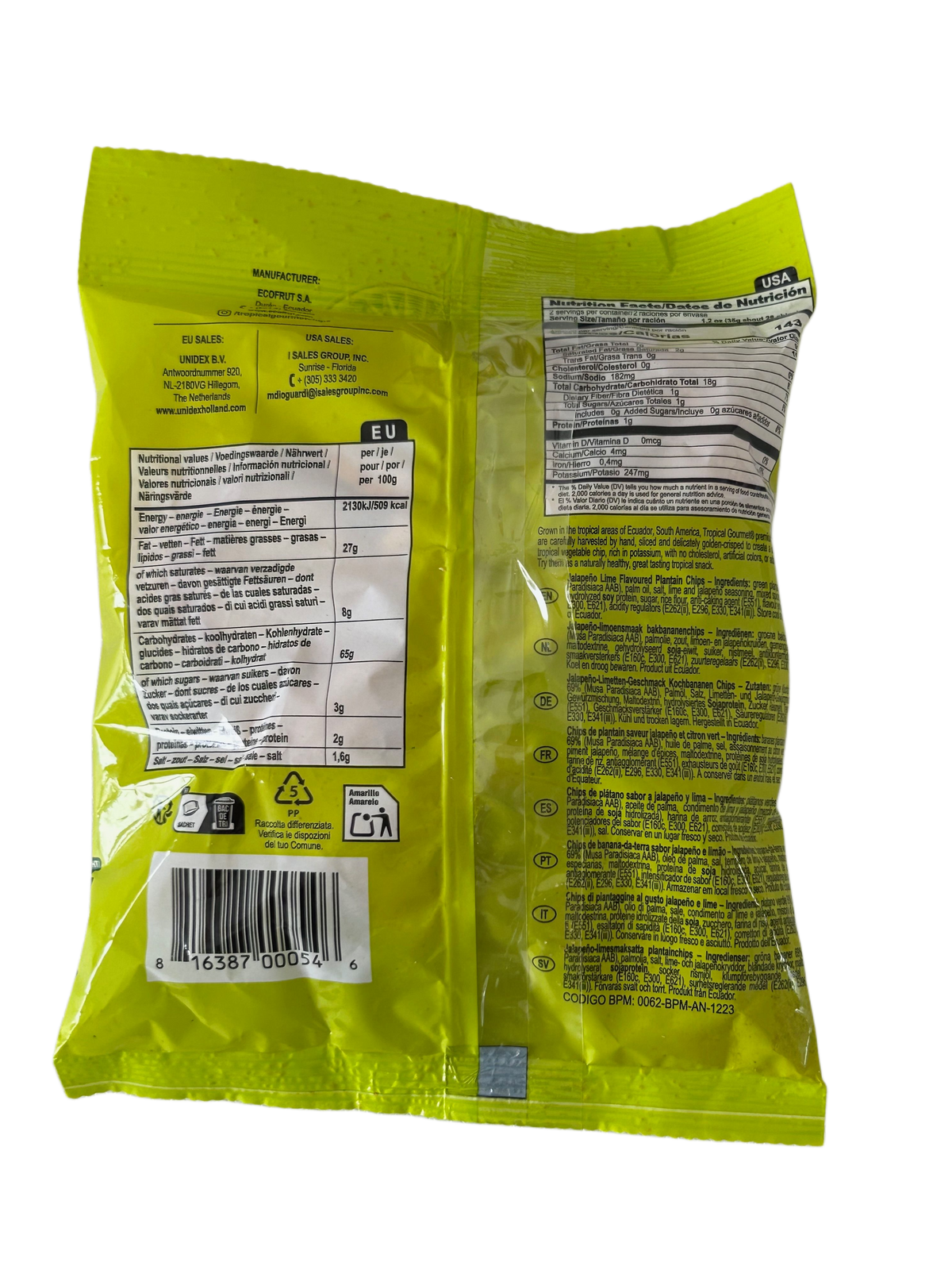 Plantain Chips Jalapeño Lime